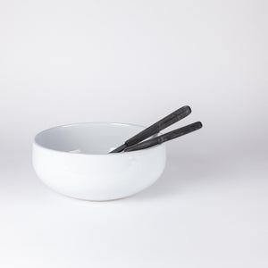 Mandala Salad Bowl, White