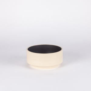 Atlas Large Bowl, Natural & Matte Black