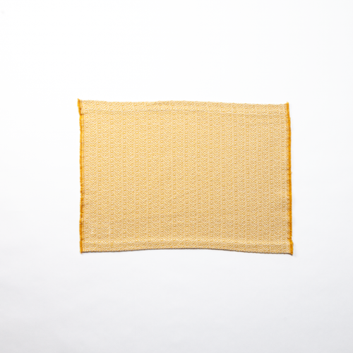 Placemat, Yellow and White