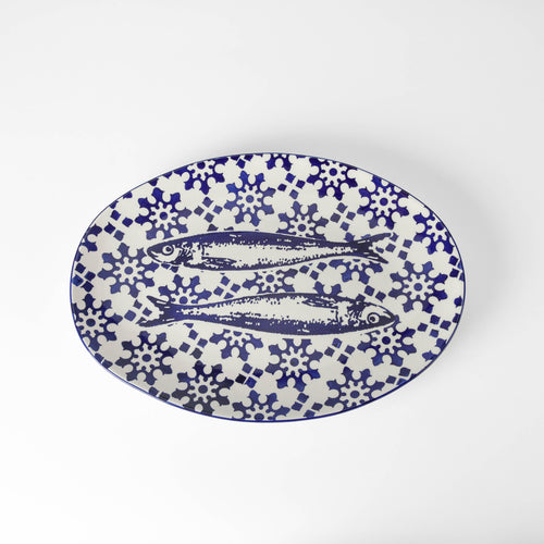 Traditional Tiles Sardines - Oval Platter