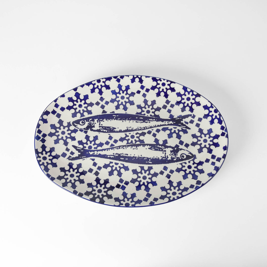 Traditional Tiles Sardines - Oval Platter