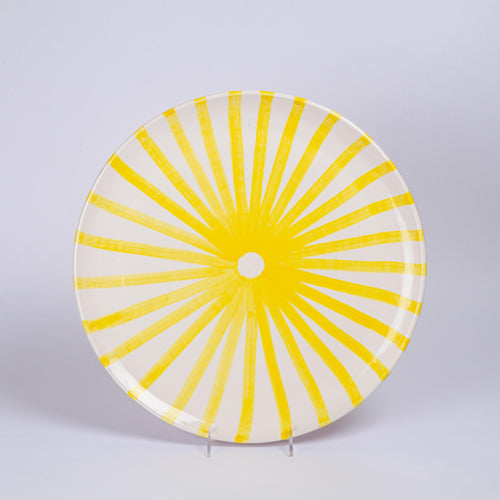 Sunburst Platter Yellow