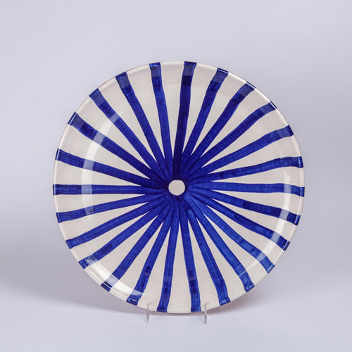 Sunburst Platter Blue