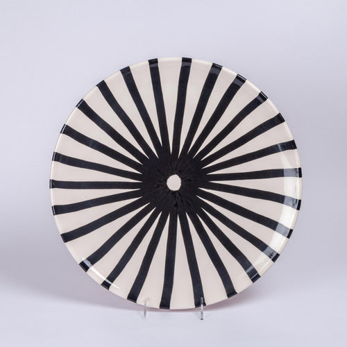 Sunburst Platter Black